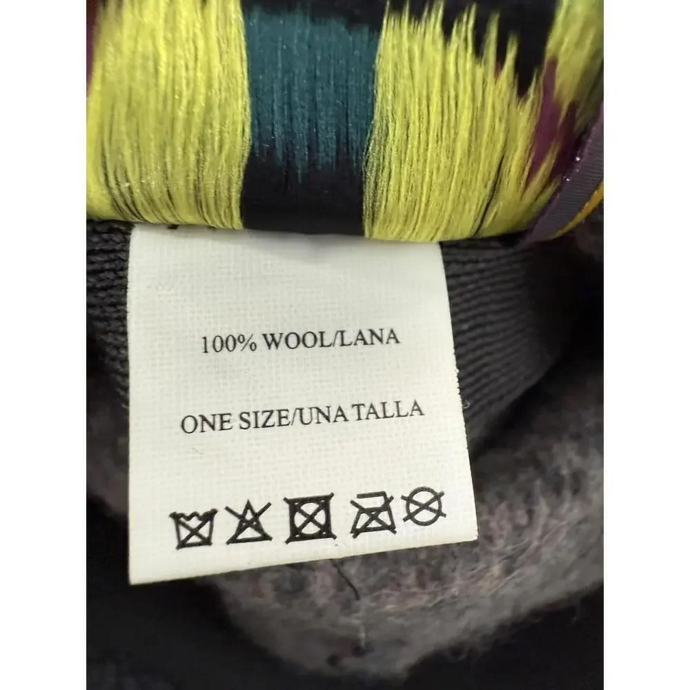 Scala Women's Collezionne 100% Wool Hat Size OS Grey Retro Vintage Style